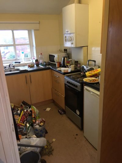 before and after domestic cleaning photo manchester